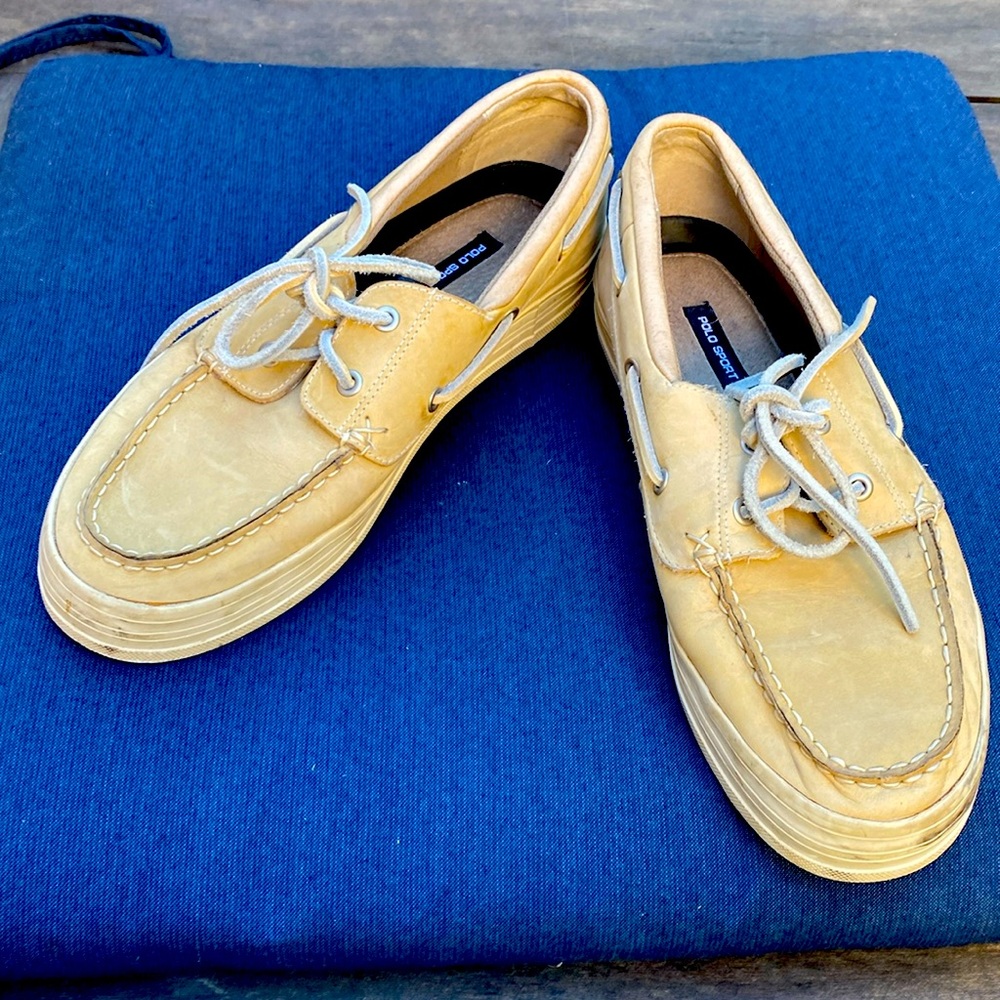 Polo sport boat shoes, all leather